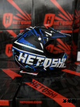Шлем кроссовый детский HETOSHI Cross-Kids KY-B12 цв.Сине-черно-белый Матовый р.Y-L