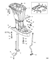 Корпус карданного вала 4-Х ТАКТНОГО ПЛМ MERCURY 60 Серийный номер от 1C000001 до 1C050251
