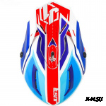 Козырек для шлема JUST1 J38 BLADE синий/красный/белый
