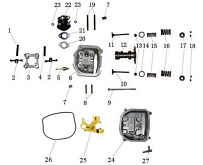 Двигатель снегохода IRBIS Dingo T150 (2015 г.) (часть 7)