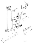 Триммер (Часть 2) 2-х тактного ПЛМ MERCURY 40 M Серийный номер от 0T980000 до 0T999999