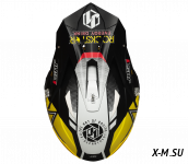 Козырек для шлема JUST1 J39 ROCKSTAR желтый/черный/белый