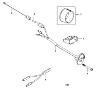 Компоненты гидроподъема 4-Х ТАКТНОГО ПЛМ MERCURY 60 Серийный номер от 0T409000 до 1B344306