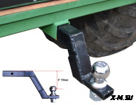 Фаркоп с шаром 50 мм, занижение 6&quot; (150 мм) (Комплект с установкой)