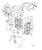 Блок цилиндров 2-Х ТАКТНОГО ПЛМ MERCURY 75 Серийный номер от 0P325500 и выше
