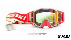 Очки Мотокросс NENKI NK-1025 серо/красные
