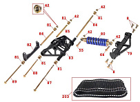 Гусеничный блок снегохода Irbis Dingo T150 (2017 г.)