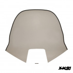 Стекло ветровое для снегохода Буран с вырезом под фару увеличенное (высота 53см, толщина 2мм, МПК)