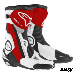 Мотоботы S-MX PLUS ЧЕРНО-КРАСНО-БЕЛЫЕ