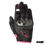 Перчатки STELLA SMX-1 AIR GLOVES BLACK WHITE FUCHSIA