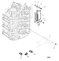Модуль управления движителем 2-Х ТАКТНОГО ПЛМ MERCURY 150 PRO XS L OPTIMAX Серийный номер от 1B690542 и выше