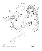 Зажимной кронштейн 2-Х ТАКТНОГО ПЛМ MERCURY 50EO Серийный номер от 0G590000 до 0G760299