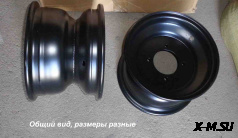 Диск 10 задний,черный, BEORN, &quot;Avenger&quot;, штампованный SCOUT для ATV