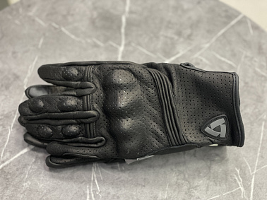 Перчатки взрослые REVIT XD2-56 с перфорацией цв. Черный р. XXL